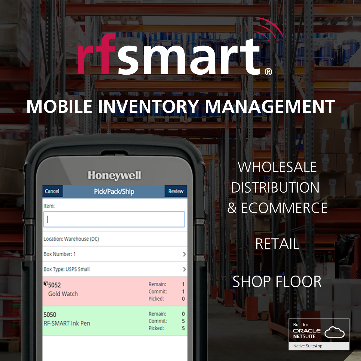 Use a barcode scanner for inventory management in the warehouse