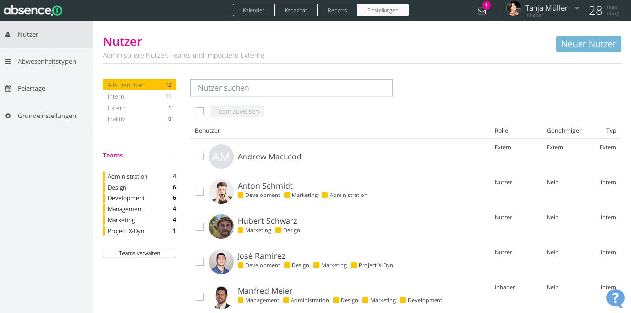 absence.io is available in both English and German