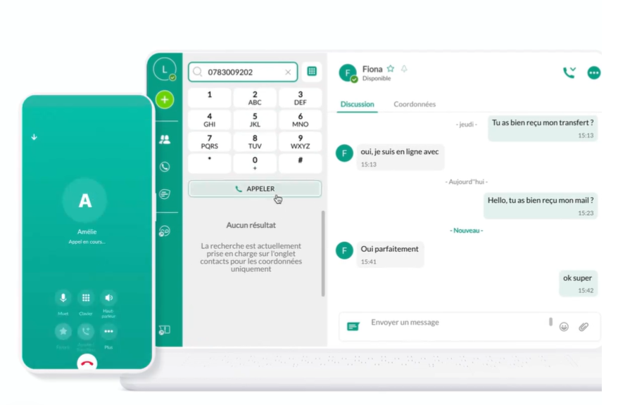 Flexip screenshot: Flexip chat feature