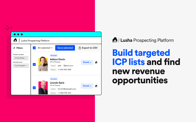 Lusha Software - Lusha Prospecting Platform