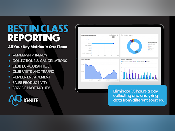 ABC Ignite Software - Best-in-class Reporting – Unlock the power of best-in-class reporting with our gym management software, delivering insights that drive success and growth for your fitness business.