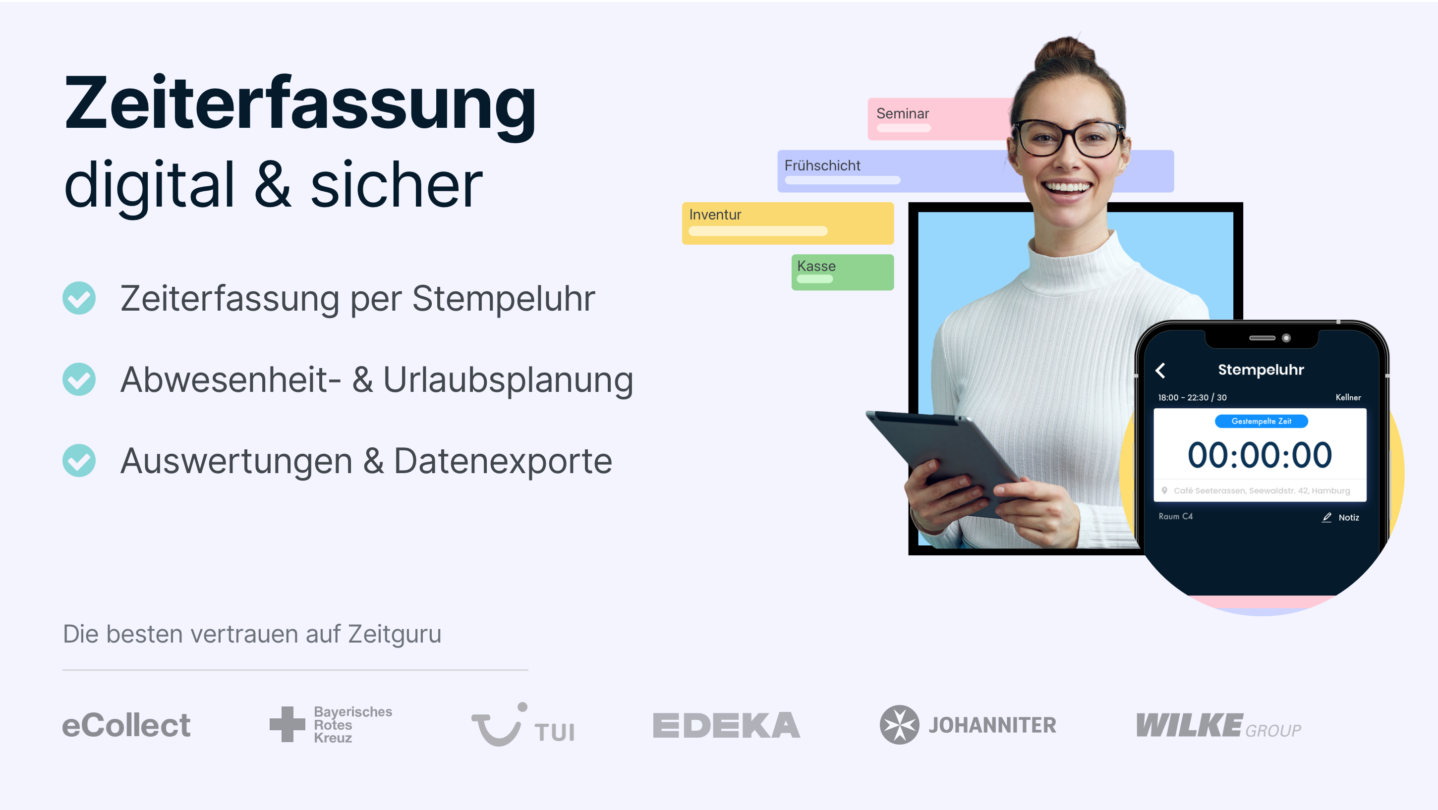 Zeitguru screenshot: Zeitguru Header Banner