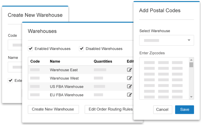 Multi-warehouse inventory visibility