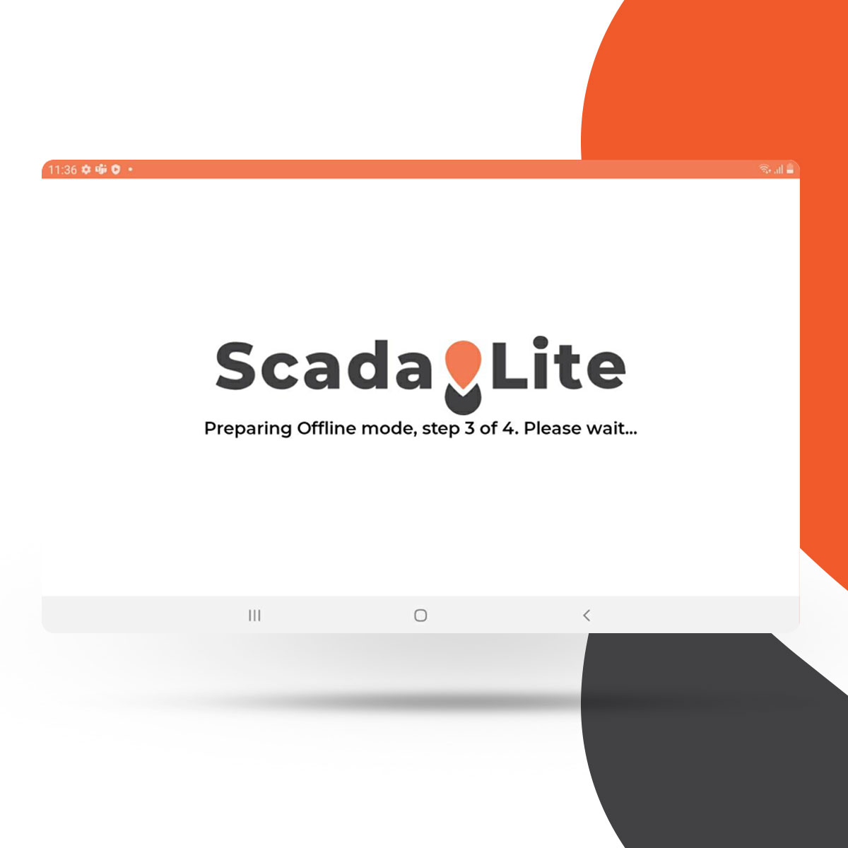 Scada-Lite FDCA - App loading screen