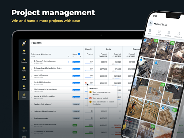 Remato screenshot: Remato Project Management - Estimate, bid, and plan