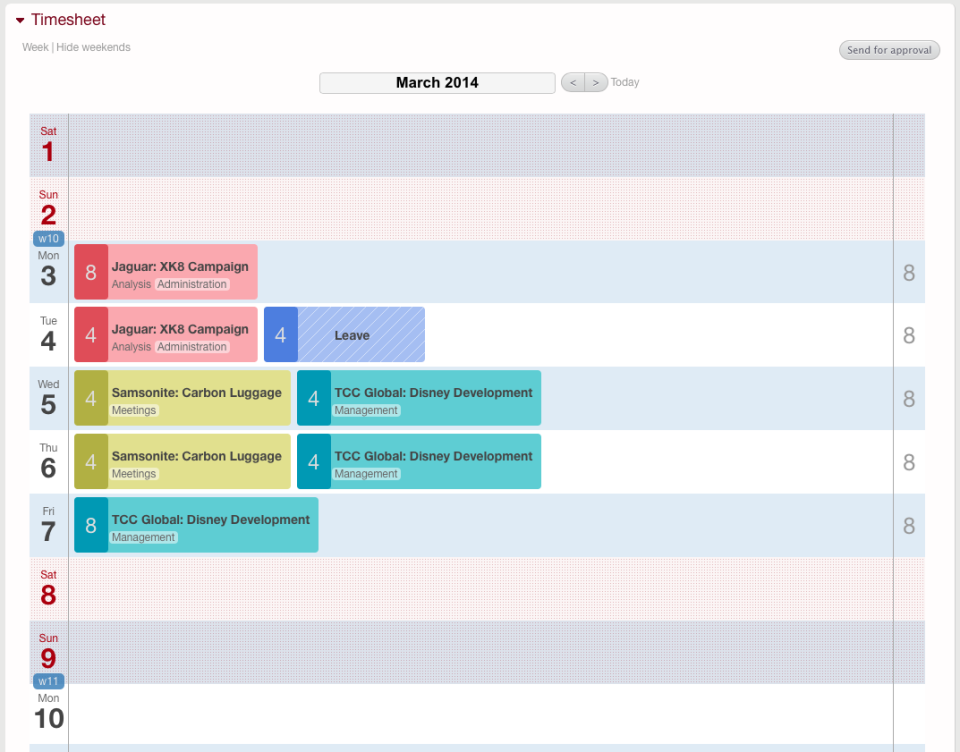 Beebole Project Time Tracking Software - 5