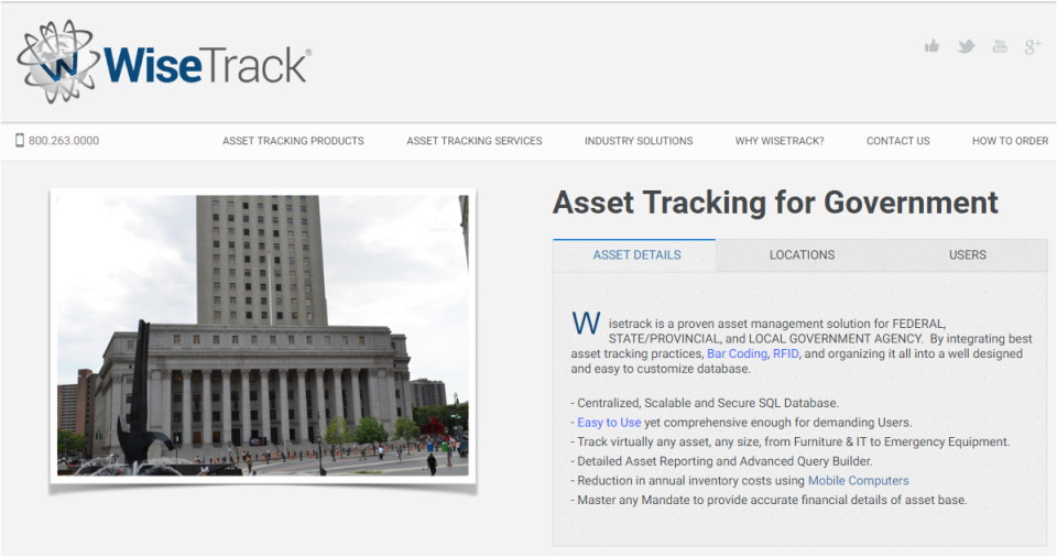 WiseTrack Software - Government Asset Tracking