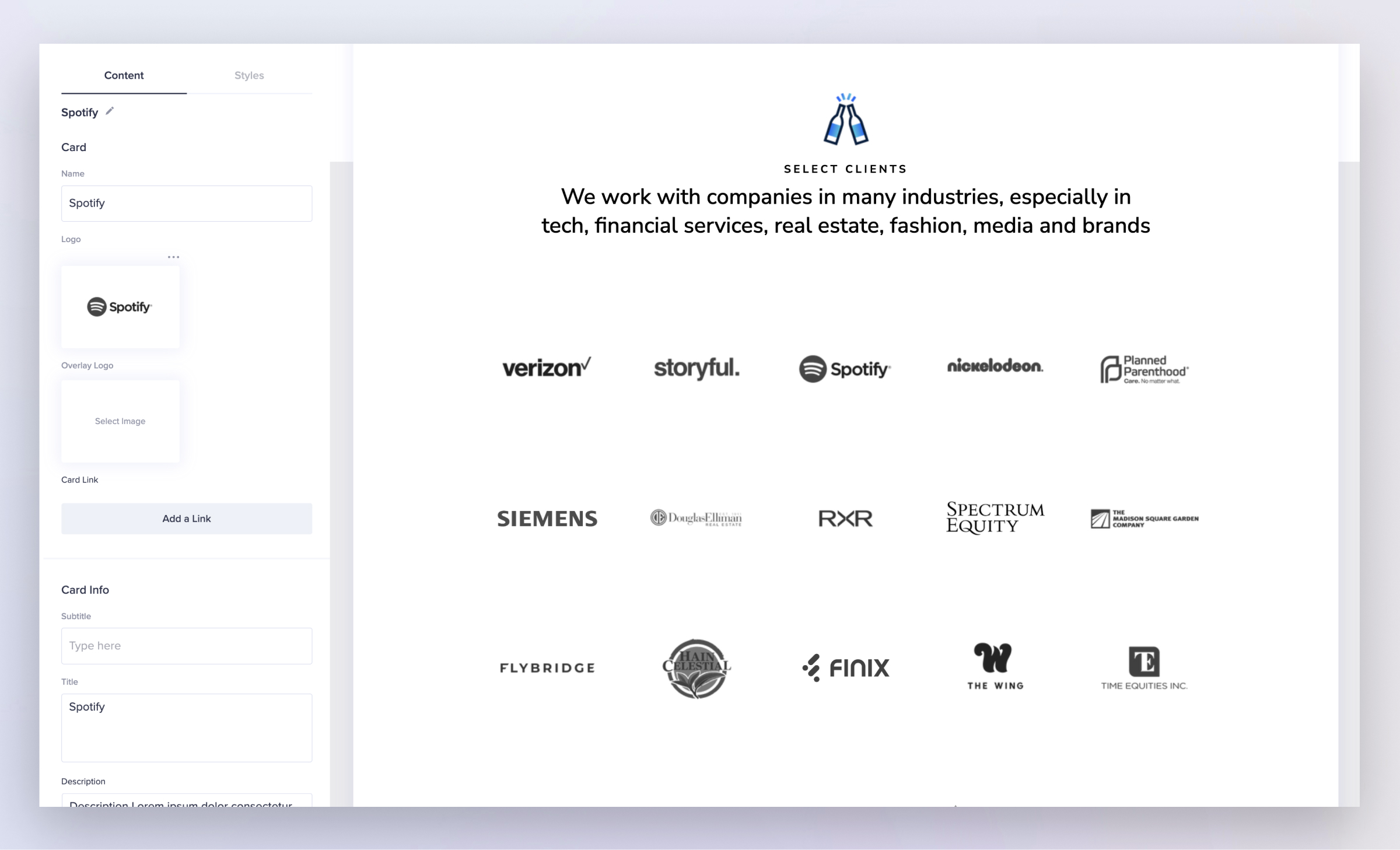 Morphic Software - Morphic Site Editor - Grid Item