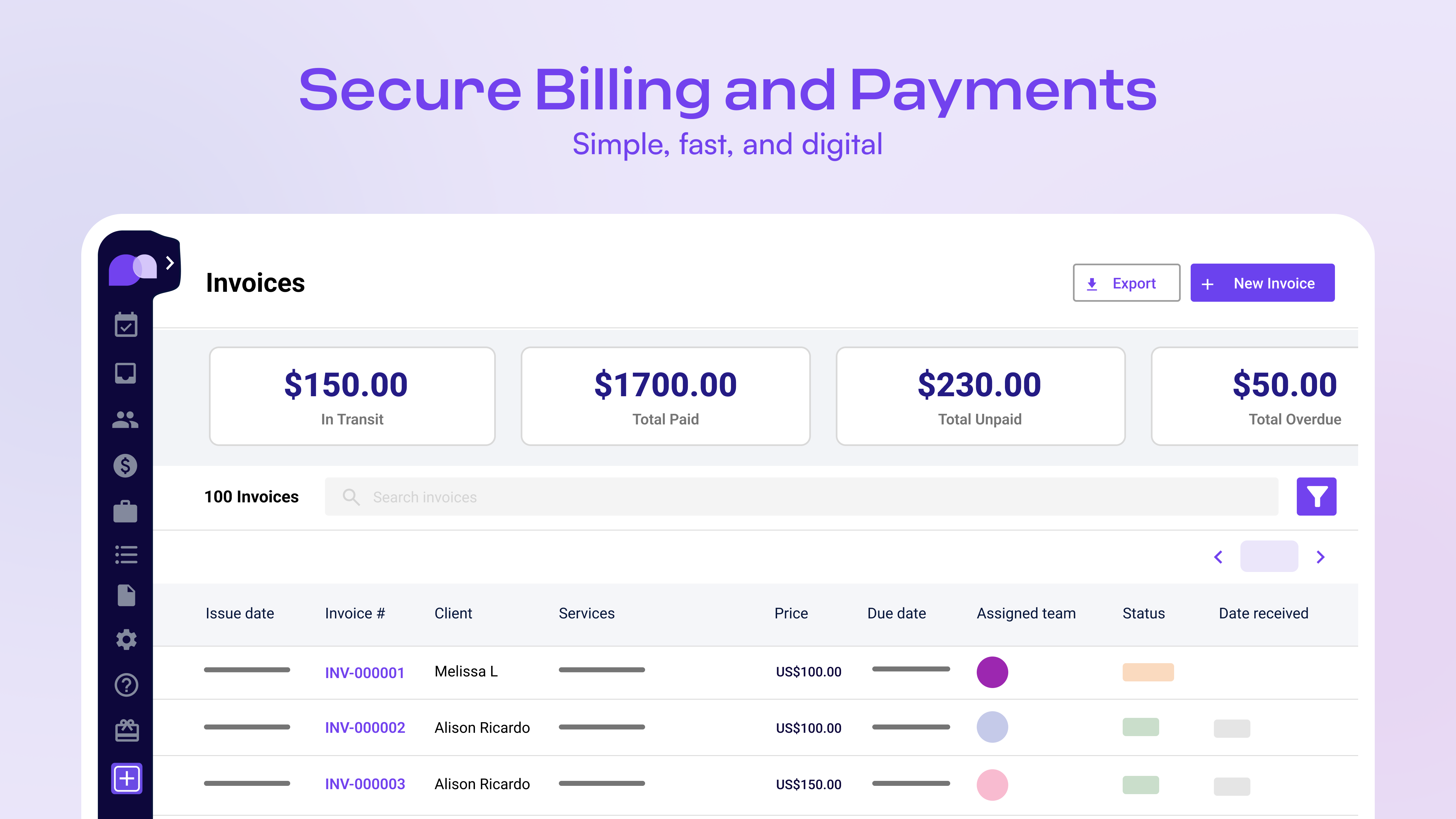 Carepatron Software - Getting paid doesn't need to take up much time. Automate every step of the healthcare billing process with our online payment system.