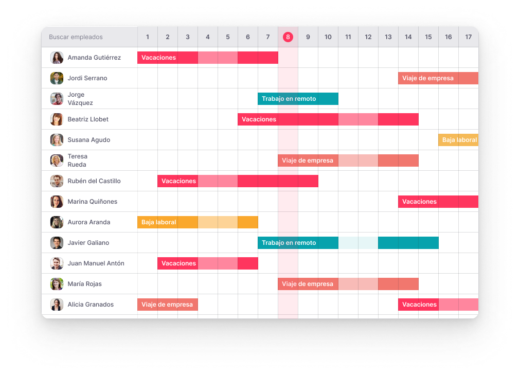 Factorial Software - With Factorial, employees can easily send digital time off requests which managers can approve on their own time. With a team view calendar, it's always to see who has time off coming up and who will be in the office.