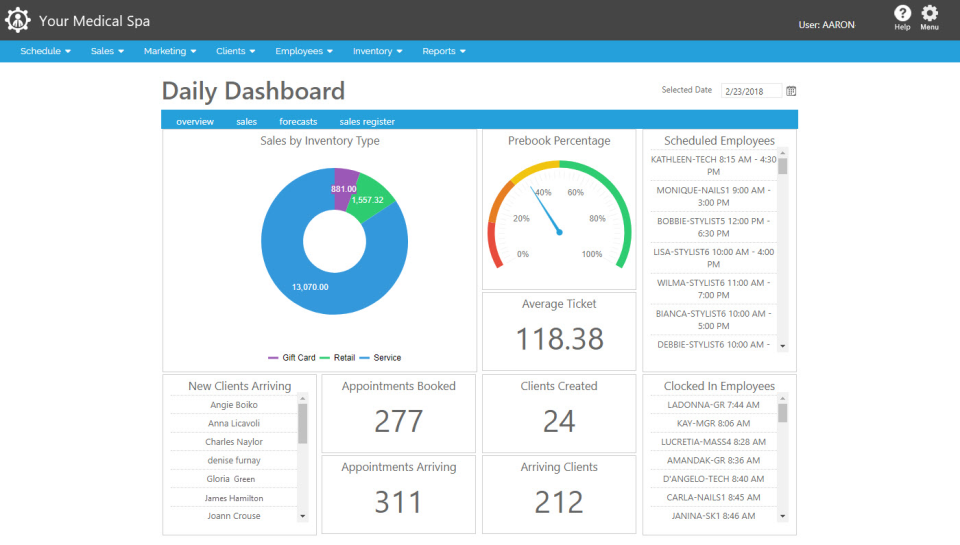 MedSpa Dashboard-thumb