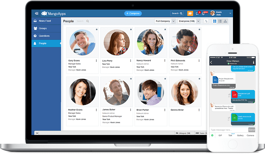 MangoApps Software - MangoApps ESN is social software for business and combines the simplicity of Twitter with the richness of Facebook so your employees can easily connect, communicate and share.