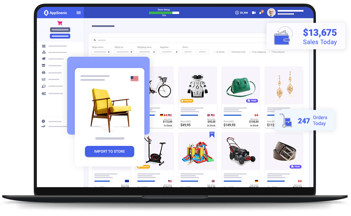 AppScenic Software - AppScenic Dropshipping Products