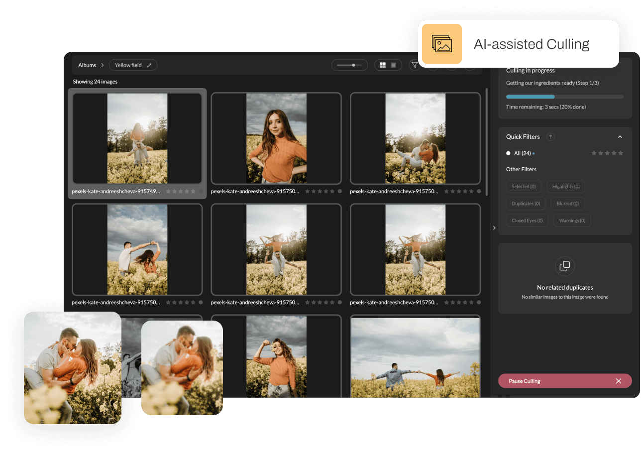 Aftershoot screenshot: Aftershoot culling process