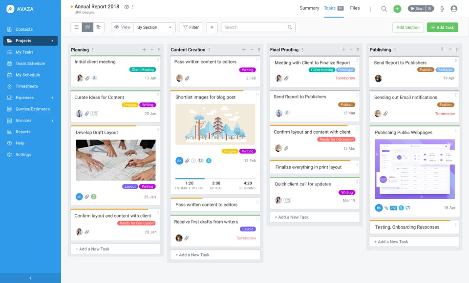 Flexible task views.