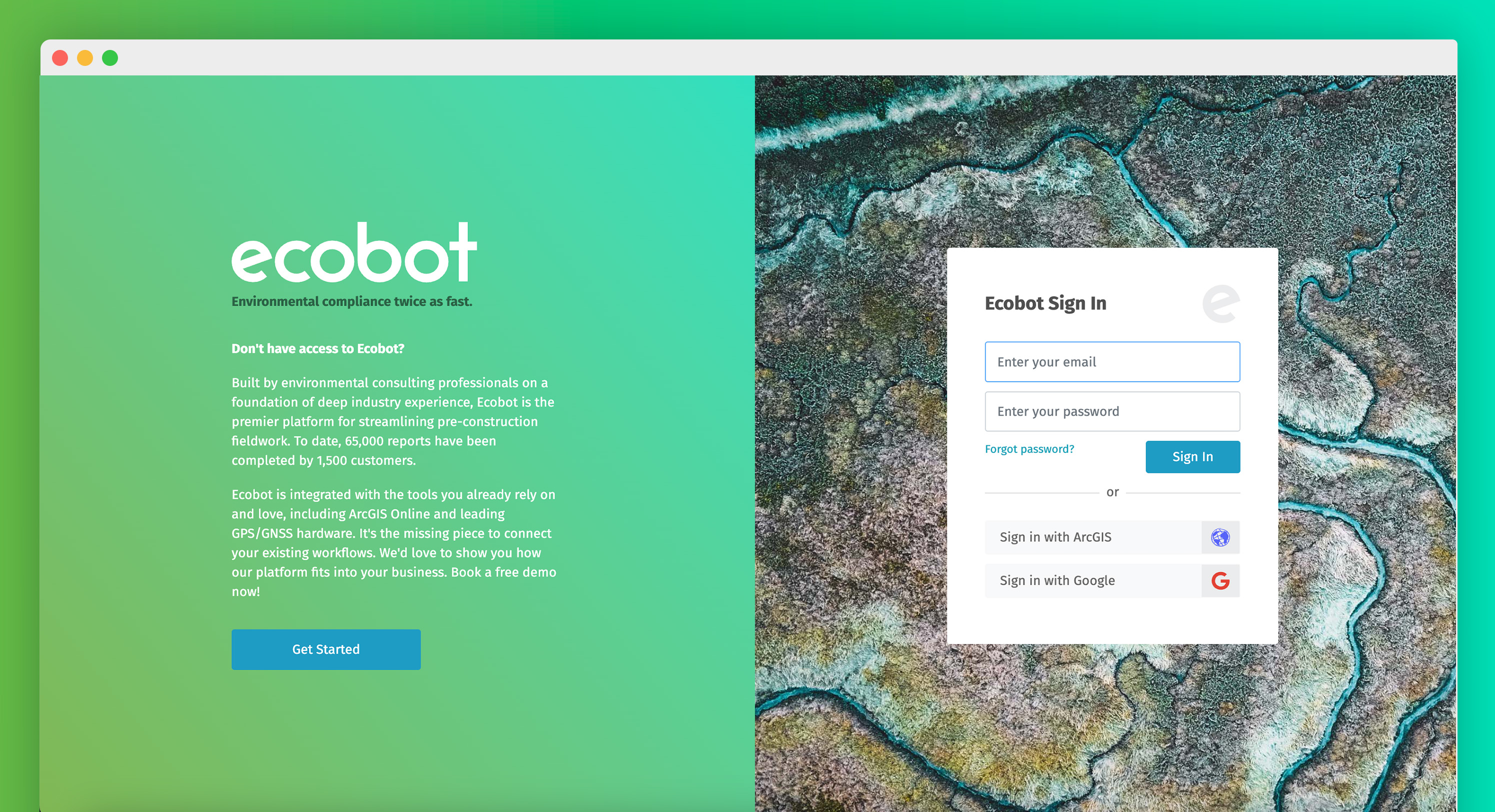 Ecobot Manager is a web-based dashboard perfect for project management.