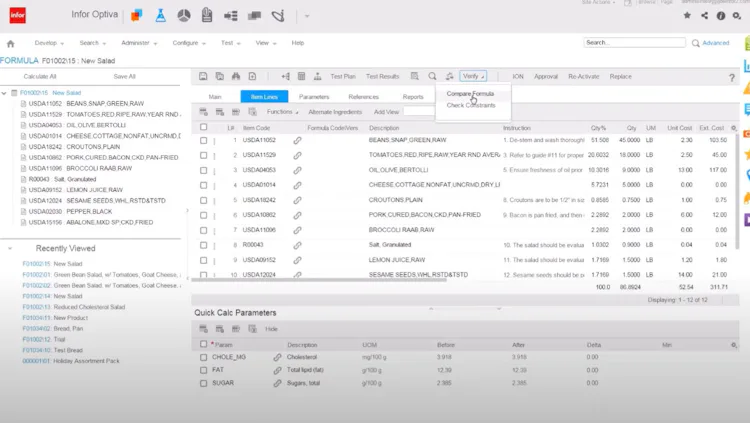 Infor CloudSuite PLM for Process (Optiva) 2025 Pricing, Features ...