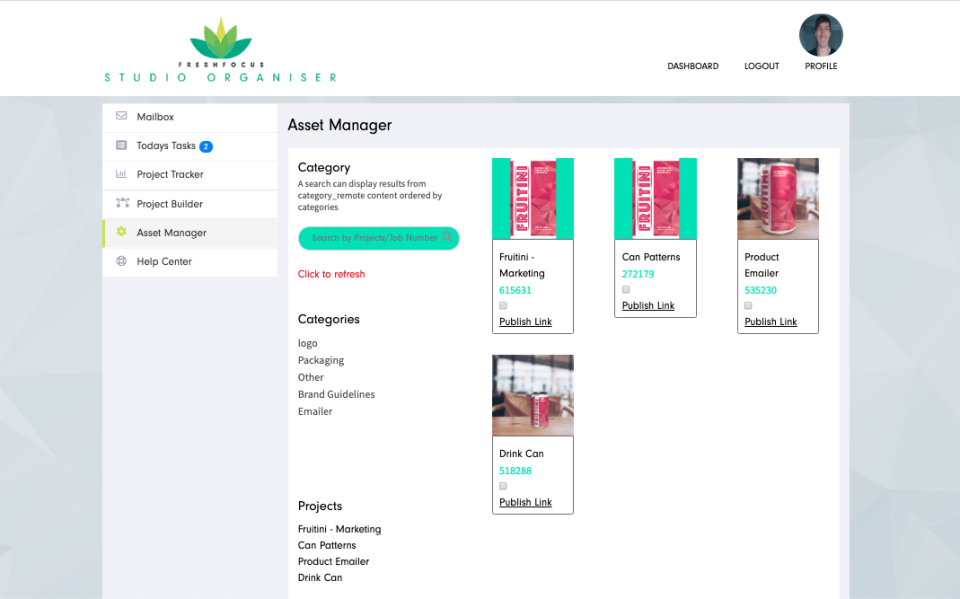 Studio Organiser asset manager