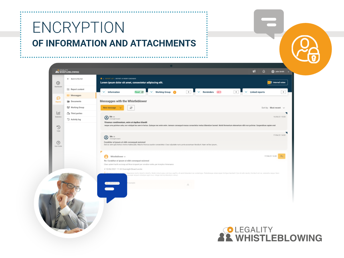 Information and attachment encryption