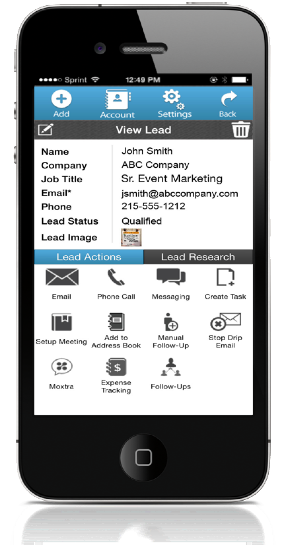 MLeads Software - Lead Follow Action