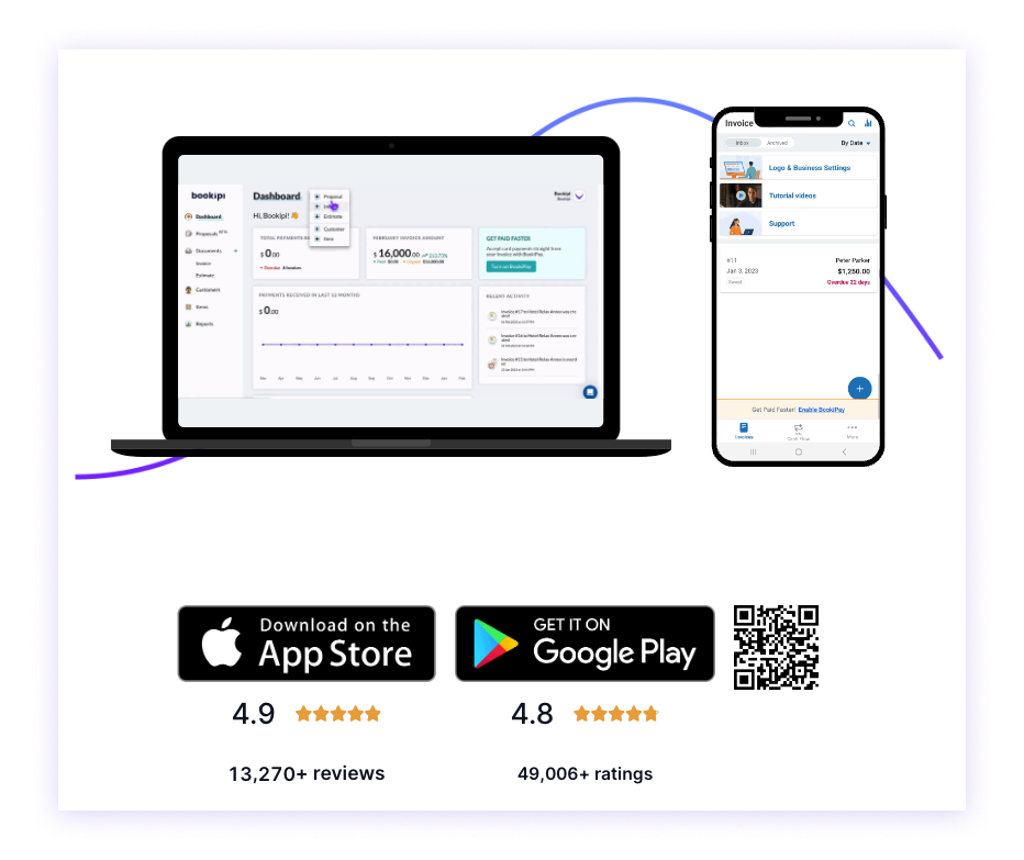 Bookipi Software - Bookipi is available on web and mobile app, everything is connected to your unique account and synced between devices. Bookipi boasts an average rating of 4.87/5 with more than 50,000 ratings - across Android and iOS.