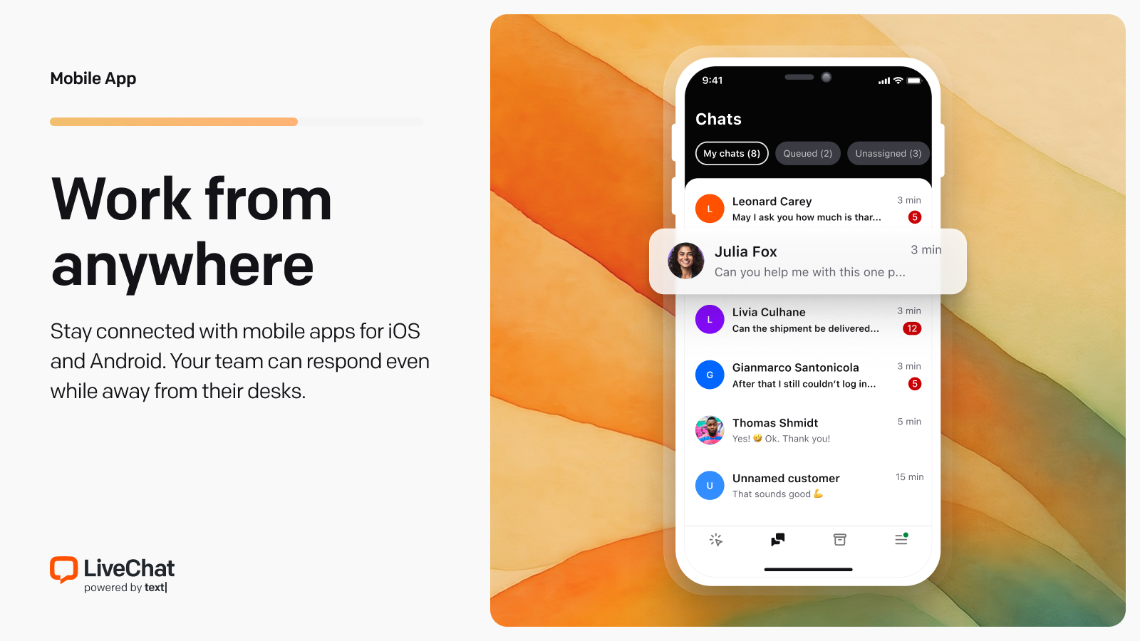 LiveChat Software - Mobile apps