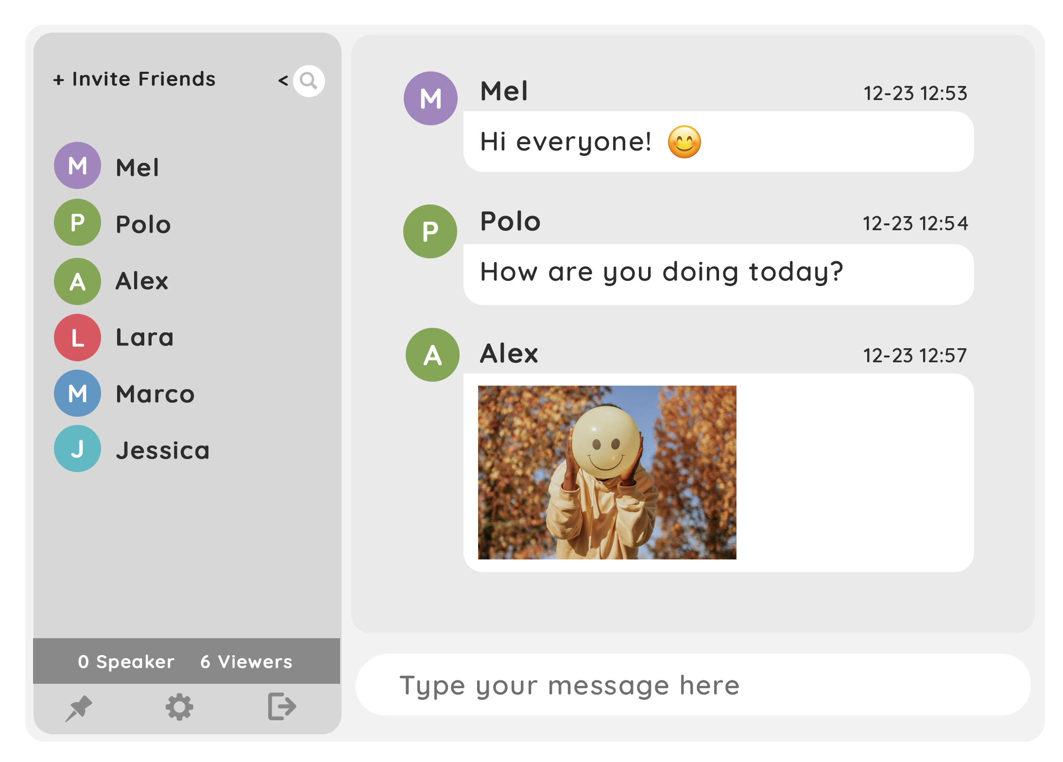 Social Chat: A public group chat built for communities and open discussions.
