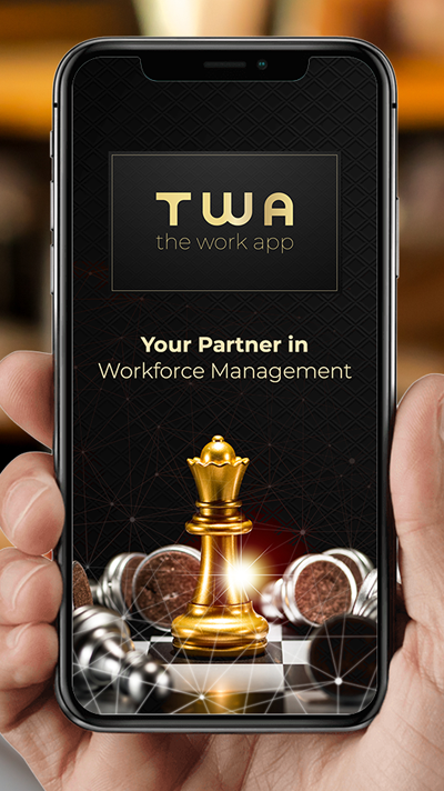 The Work App screenshot: The Work App - your partner in workforce management.  Work Smarter, not harder!