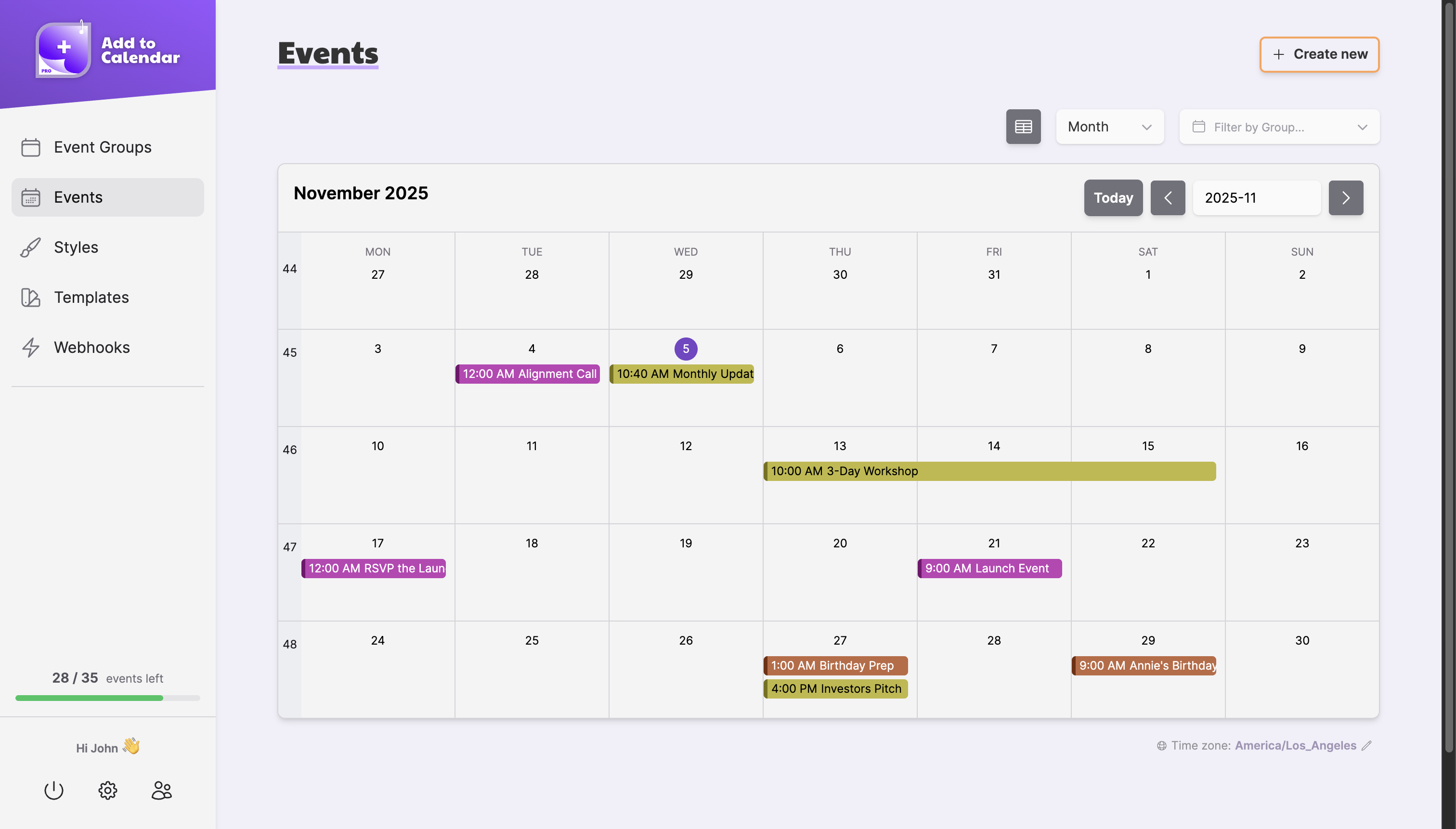 Add to Calendar PRO screenshot: Add to Calendar PRO events calendar