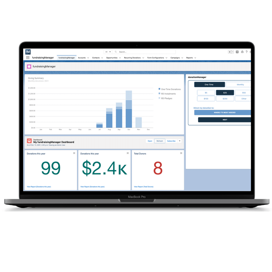 Advanced Reporting Capabilities Track and predict your campaign performance and donor behaviour quickly and easily with easy-to-read custom reports and analytics.