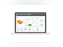 Domo Software - Sales screen via laptop