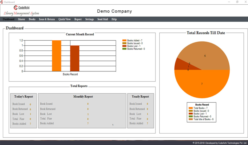 CodeAchi Library Management System Software - 1