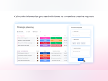 monday marketer Software - Collect the information you need with forms to streamline creative requests