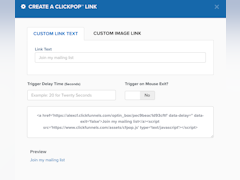 ClickFunnels Software - Create a link - thumbnail