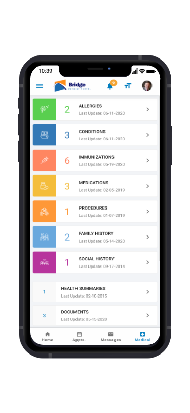 Let patients easily aggregate all their medical records online from different providers and health plans--viewable in one single interface-thumb
