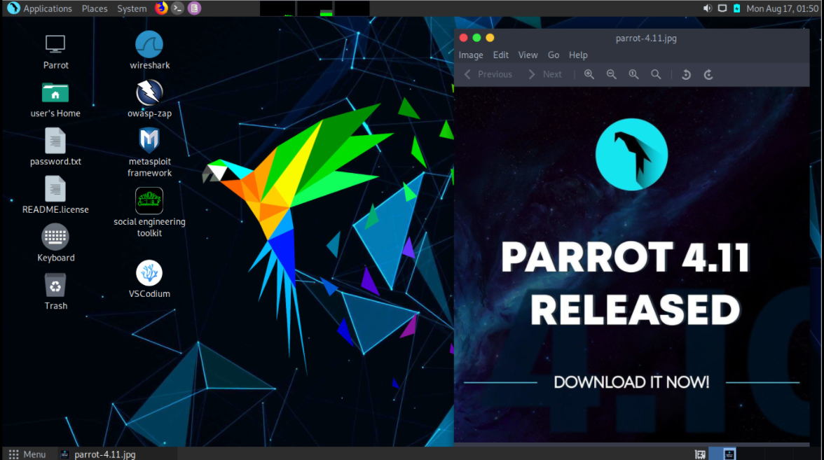 parrot os        
        <figure class=