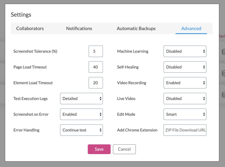 Endtest Software - Advanced Settings