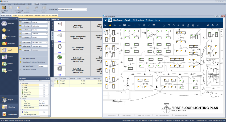 Trimble Accubid Anywhere Software - Accubid Anywhere takeoff management
