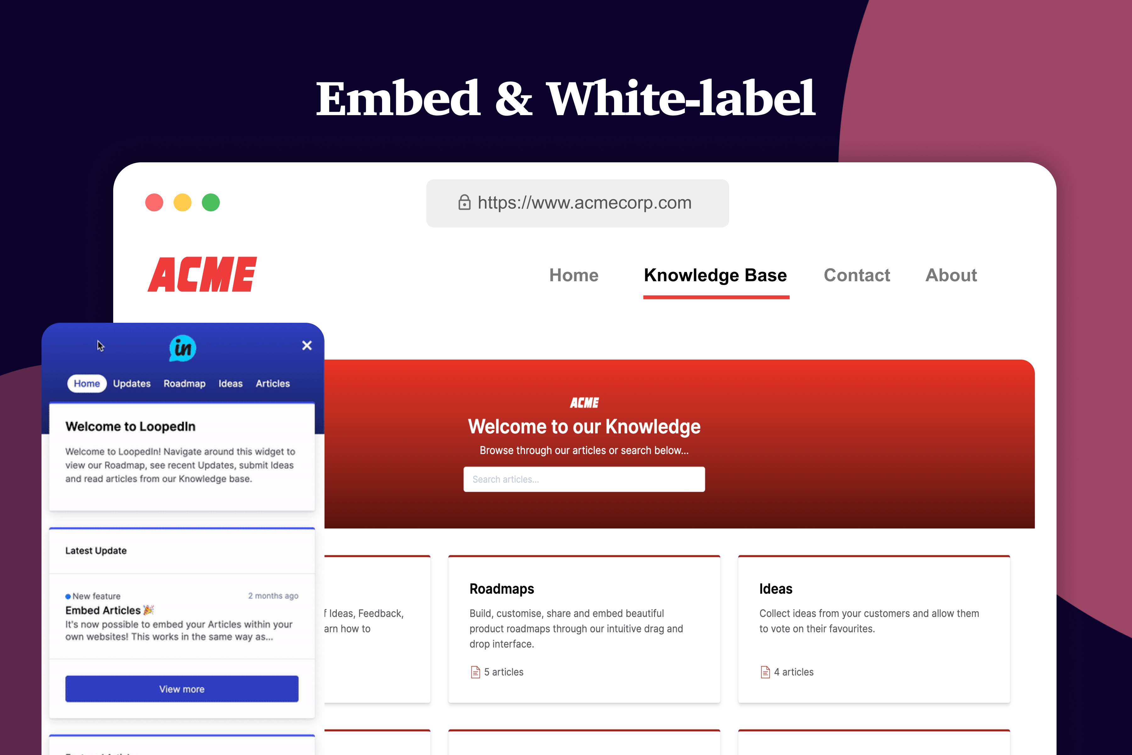 Embed & White-label