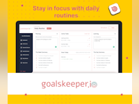 goalskeeper.io Software - daily/weekly routines