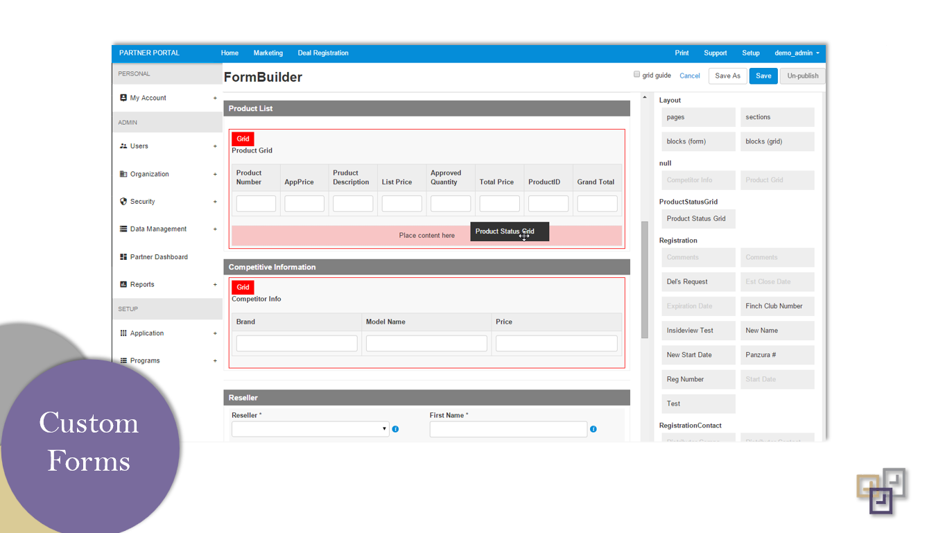 Deal Registration Software - Customize your forms