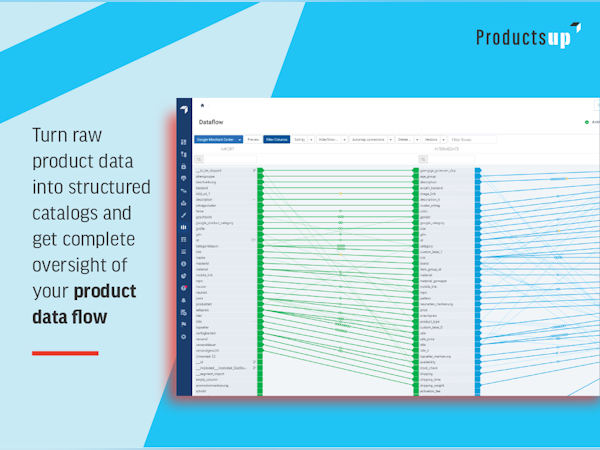 Productsup Software - Productsup Data flow - Turn raw product data into structured catalogs and get complete oversight of your product data flow.
