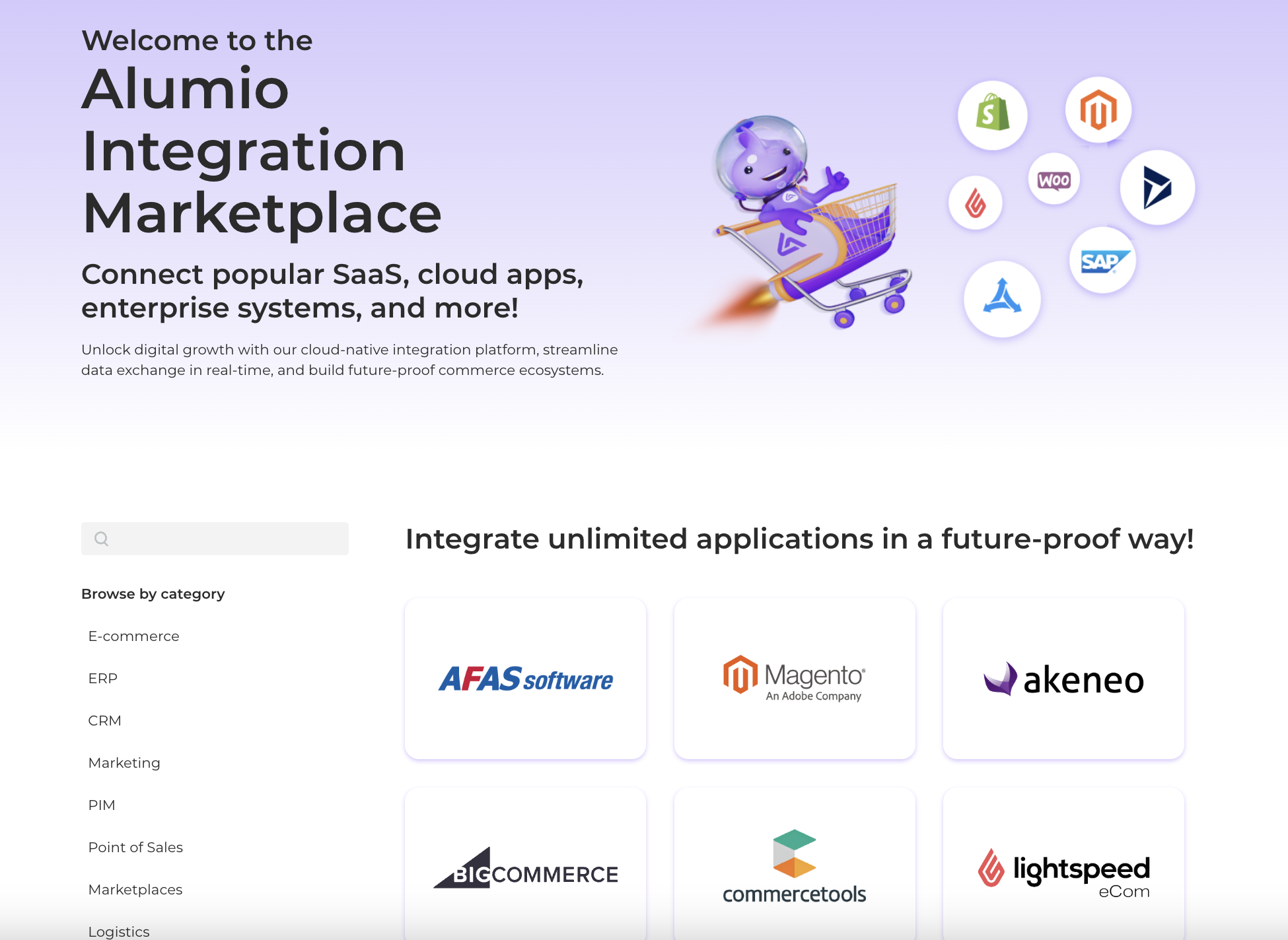 Alumio next-gen integration platform: Marketplace