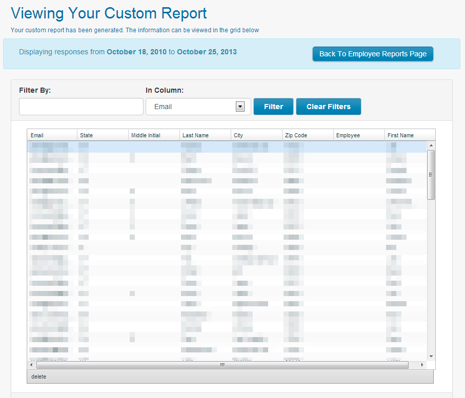 321Forms Software - Custom reports can also be viewed within 321Forms