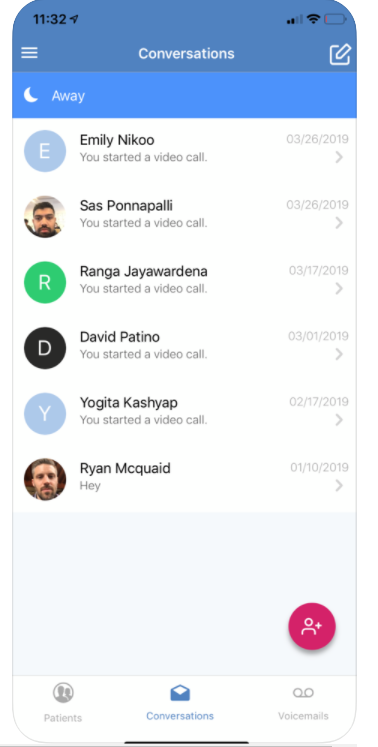 Beam Health screenshot: Beam Health communication management