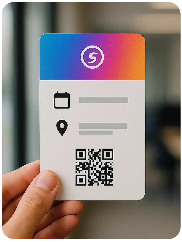 MLAI Visitor Management System screenshot: MLAI Visitor Management System visitor card