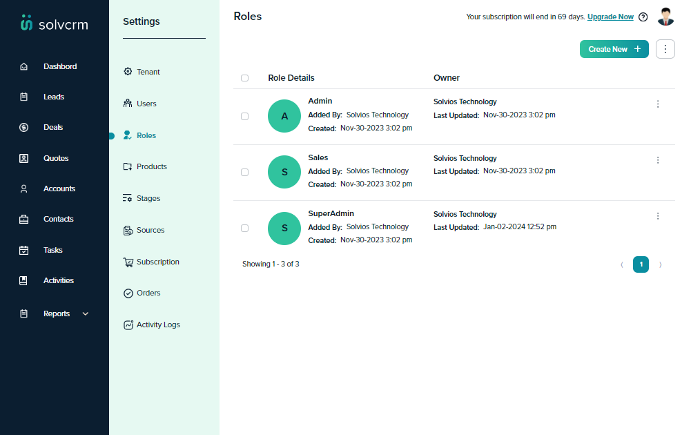 SolvCRM Software - 9