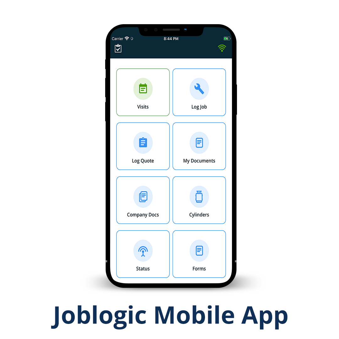 Joblogic Software - Available on iOS & Android | Offline capabilities | Guarantee compliance with mobile forms | Reduce paperwork | Save time | Track engineers in the field