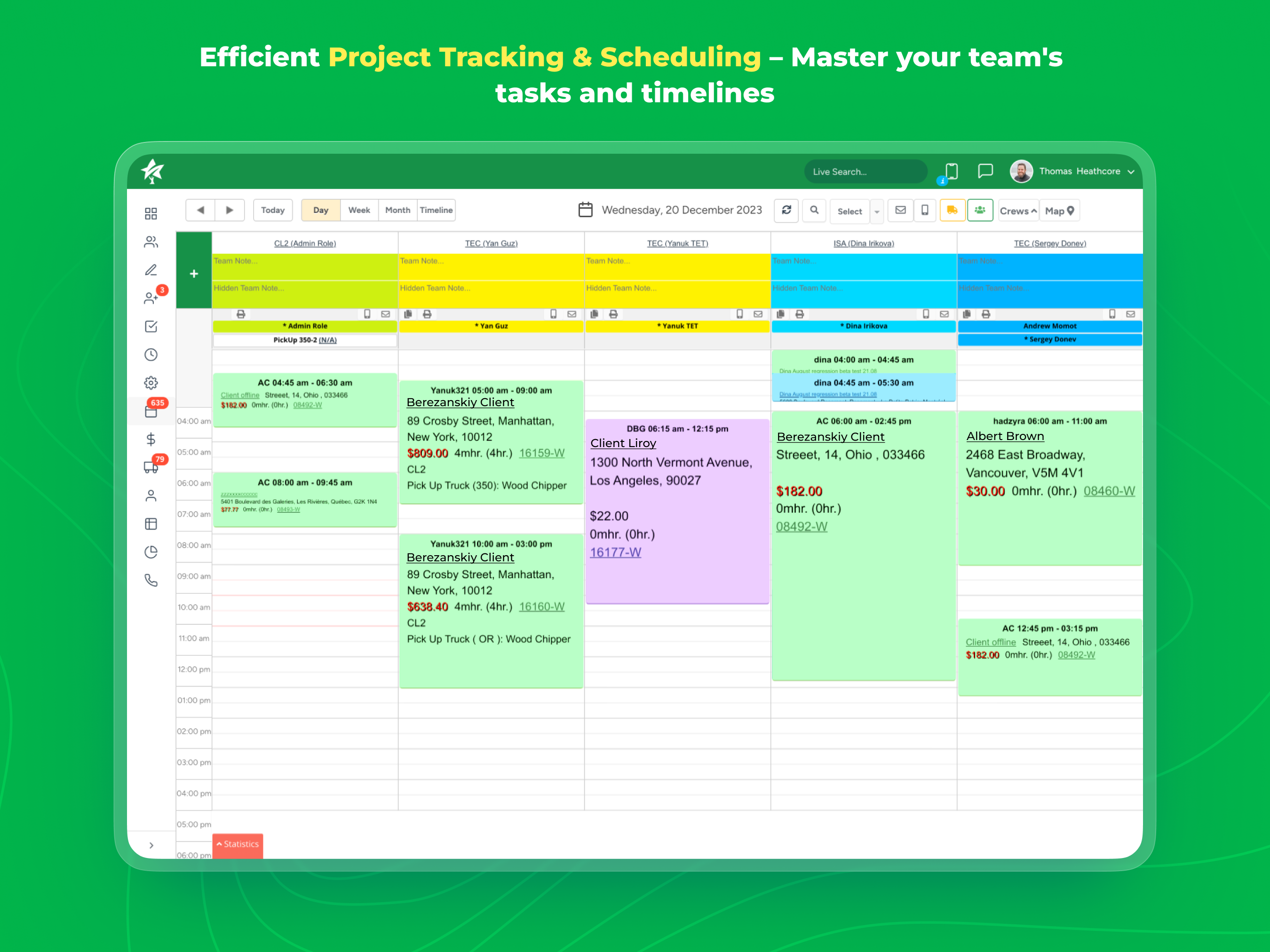 Efficient Project Tracking & Scheduling – Master your team's  tasks and timelines