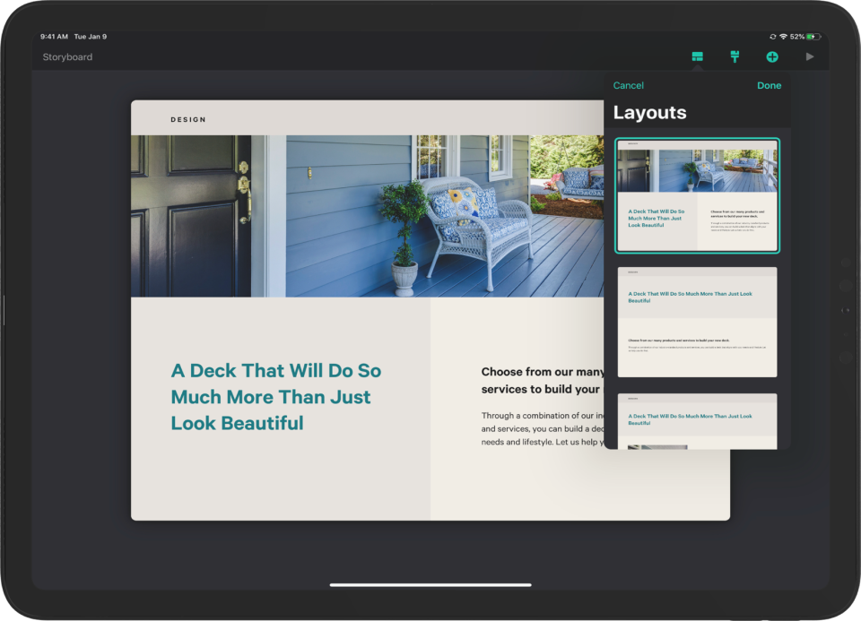 Ingage Software - Ingage layouts help even the most computer inept create interactive and professional presentations while presentation pros opt for the Ingage Freestyle page where their design dreams come true.